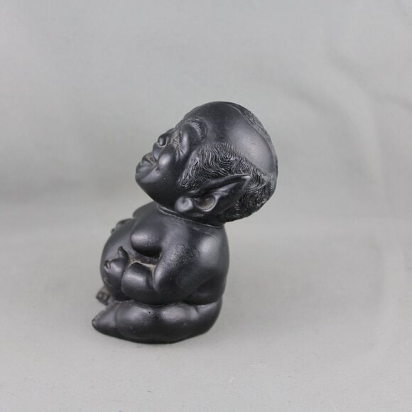 Vintage Coco Joe's Tiki Figurine - Laki the Lucky Menehune - Made with Lava - Picture 5 of 9